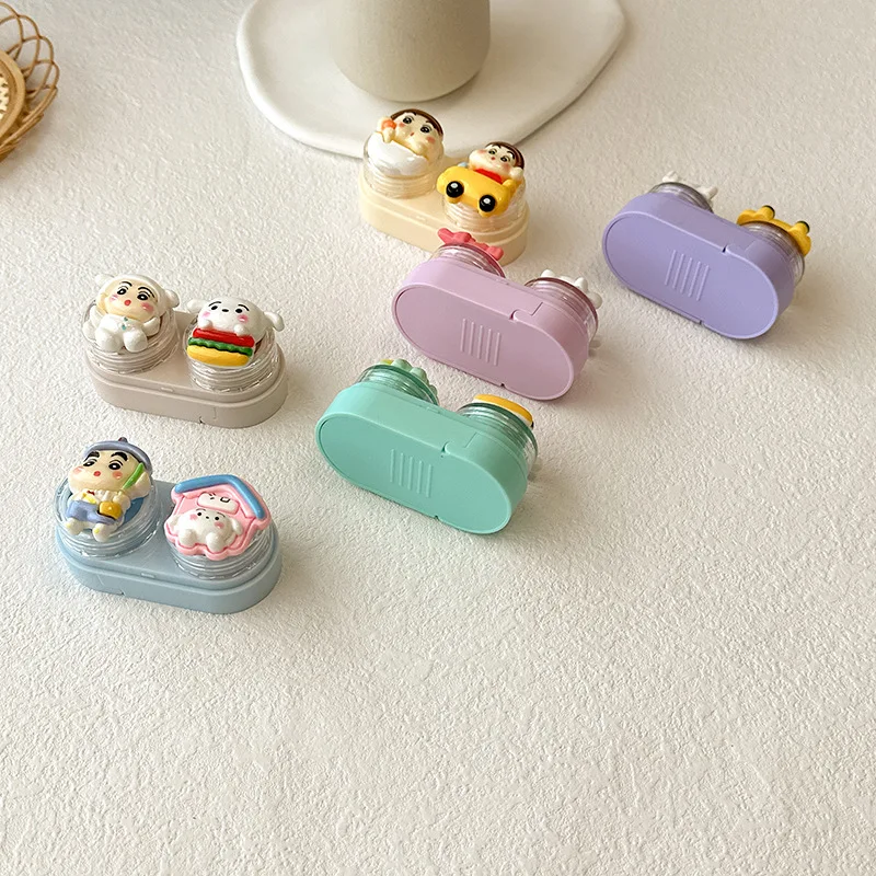 Contact Lens Cases Container Travel Set Cartoon Cute