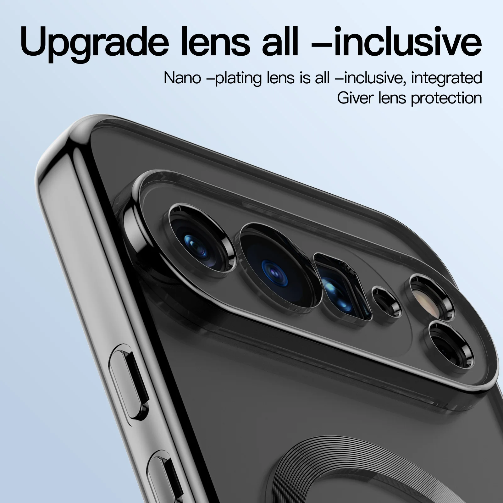 Enhanced Electroplated Shockproof Clear Soft Cover