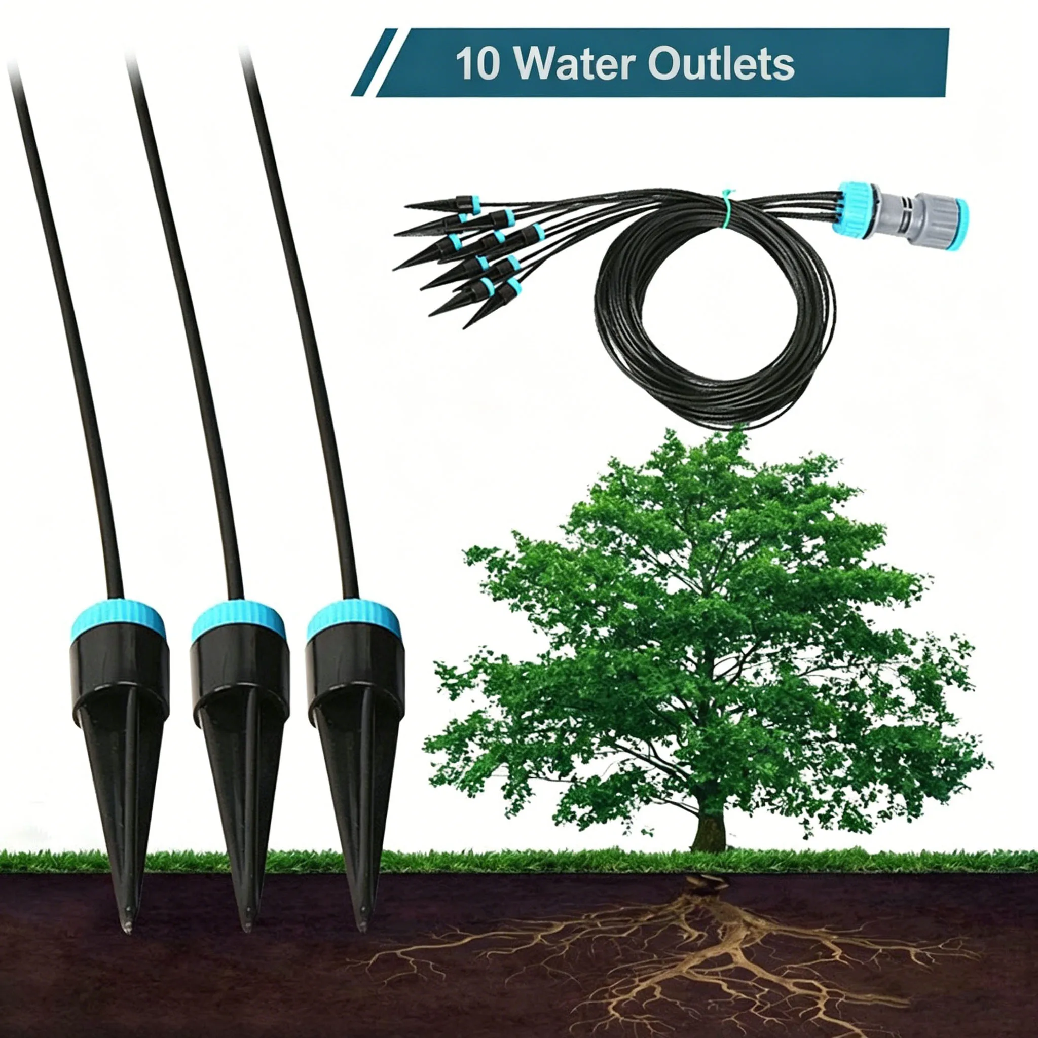 For Business Trips Use The 10-Piece Drip Watering Kit For Household Use To Water Succulent Potted Plants Through Drip Irrigatio - 3