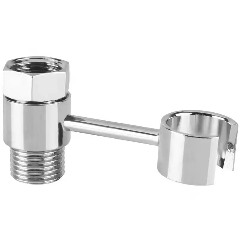 Toilet spray gun rotating bracket punch-free faucet triangle valve scrubber washer nozzle fixed base all copper