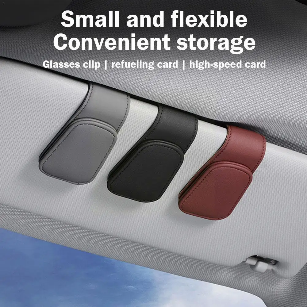 

Universal Car Auto Sun Visor Glasses Box Sunglasses Fastener Holder Ticket Stand Accessories Pen Card Eyeglasses Car Clip