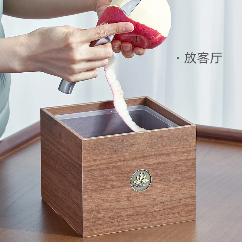 

Desktop Trash Can, Wooden Household Living Room, Dining Table, Coffee Table, Office Desk, Paper Basket, Small Bucket