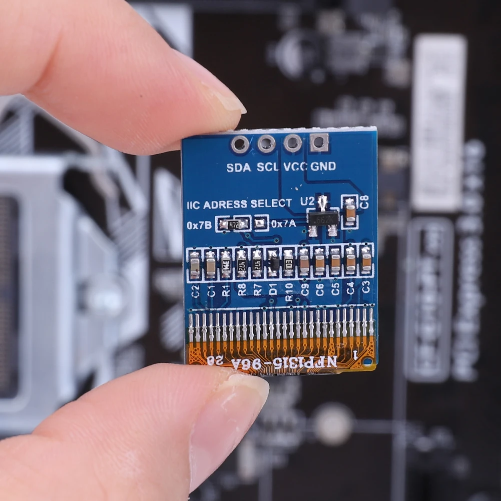 Ƶ̳  DIY LCD ȭ  , 0.66 ġ, 64x48 ȼ ÷ ȭ ȸ , 3.3-5V, 4  I2C IIC