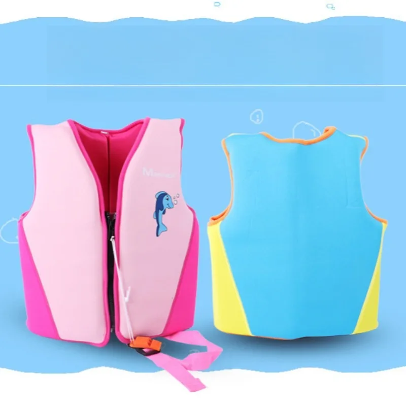 Children's Buoyancy Vest Swimsuit for Boys Girls Swimming Beach Snorkeling Vest Cartoon Swimming Training