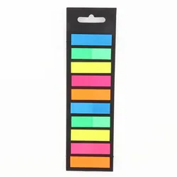 Vibrant Transparent Sticky Note Tabs - 200 Sheets for Books, Journals, and Office Planning (Rectangular)