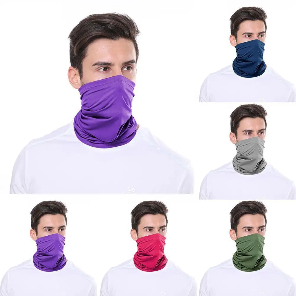 Ice Silk Sunscreen Mask Sunscreen Mask Ice Silk Mask Neck Wrap Neck Gaiter Bandana Neck Cover Neck Tube Scarf Ultraviolet Protection Outdoor Neck Sleeve Sports Ice Silk Sunscreen Dustproof Windproof Mask Bicycle Hiking Fishing Scarf