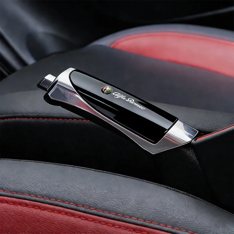 Copertura Protettiva per Impugnatura Freno a Mano in ABS per Interni Auto, per Alfa Romeo Giulia, Stelvio, Giulietta, 159, 147, 156, 166, Accessori, Copertura Chiave - immagine 2