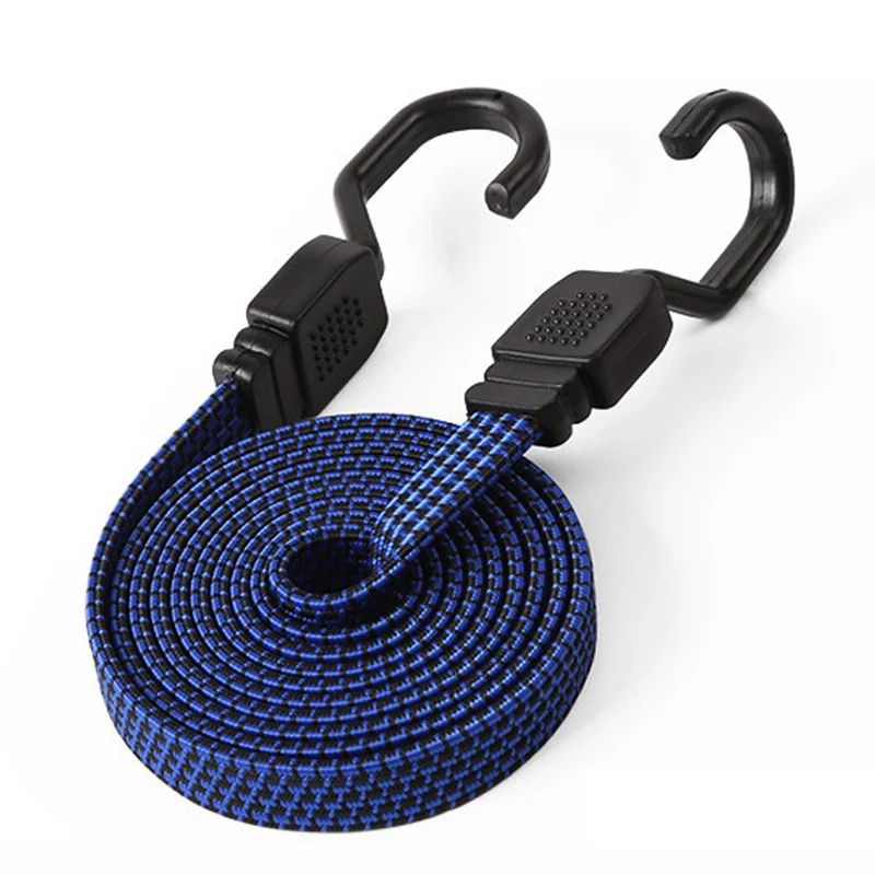 Cargo Straps Luggage Strap Cargo Tie Down Strap Tie Down Straps Lashing Strap New Bicycle Accessories Elastics Rubber Luggage Rope Cord Hooks Bikes Rope Tie Bicycle Luggage Roof Rack Strap Fixed Band Hook