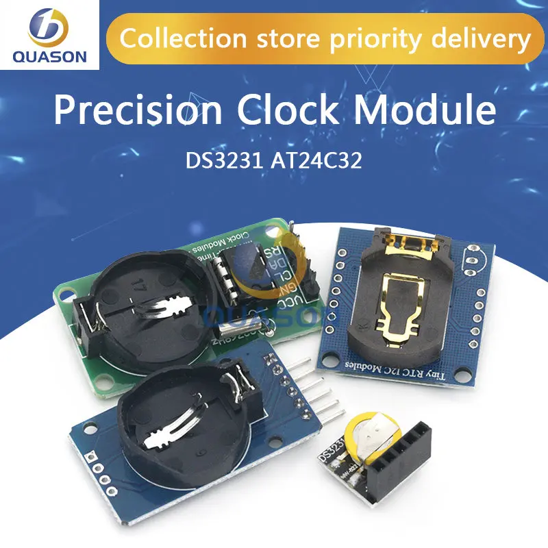 DS3231-AT24C32-IIC-Module-Precision-Clock-Module-DS3231SN-Memory-module ...