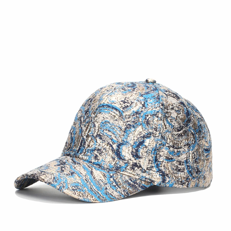 

Sparkling Gold Silver 3D Advanced Craftsmanship Gilt Hot Glue Summer Autumn Baseball Caps for Men Women Adult Outdoor Hats DB45