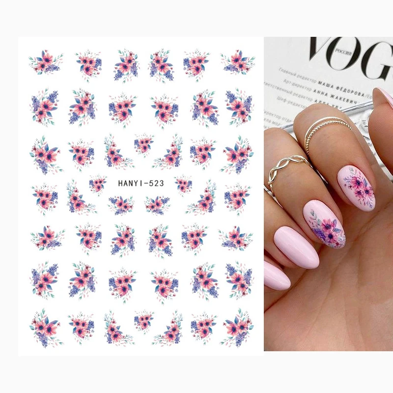 Nail Stickers 3D Beauty butterfly Art Water Decals Nail Art Decorations Accessories For Nail Tip Beauty