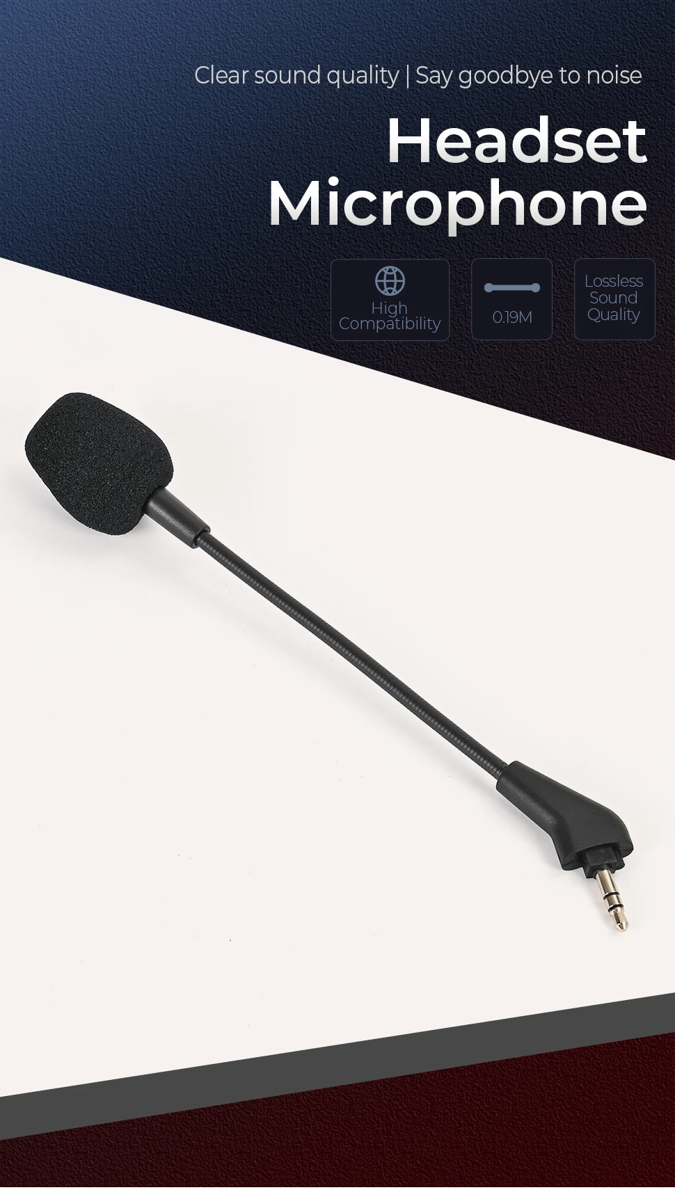 HS70 Pro Mic Replacement for Corsair HS50 HS60 HS70 Gaming Headset Detachable Microphone on PS5, PS4, PC, Xbox Noise Cancelling