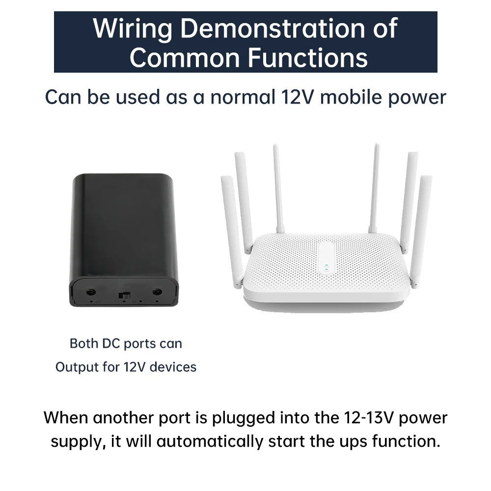 DC 12V 파워뱅크 동일 전압 UPS 배터리 박스 DIY 키트 3개 18650 무용접 보호용 DC 소켓 전원 공급 박스