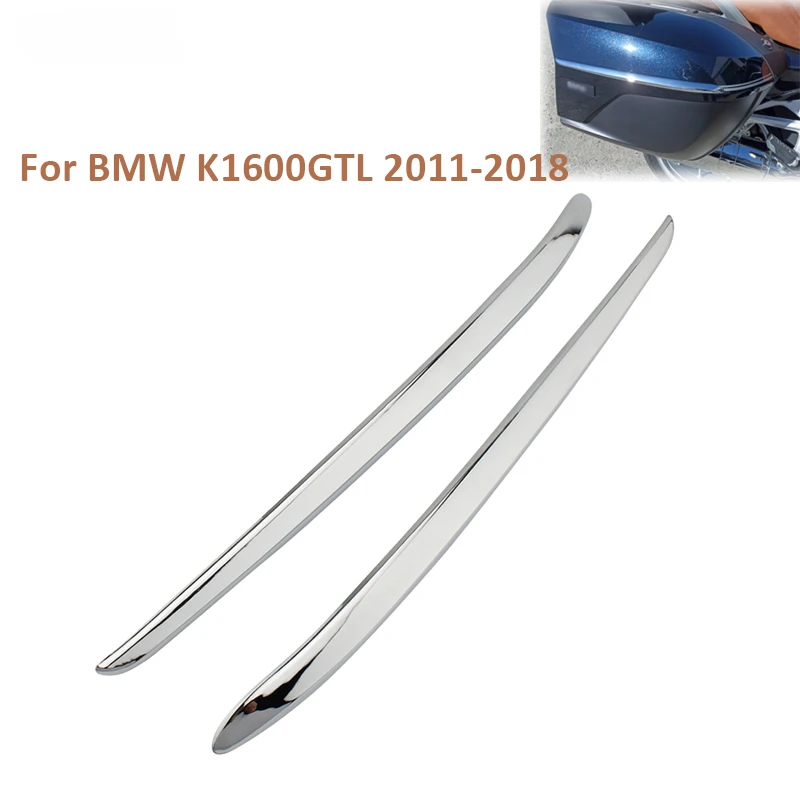 2 Pz Moto Side Box Decorazione Placcatura Raschiatura Trim Per Bmw K1600Gtl K1600 Gtl 2011-2018 Striscia Pannello Laterale