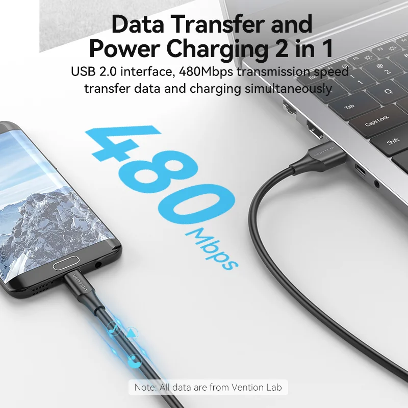 Vention 마이크로 USB 케이블 3A 고속 충전 USB 데이터 케이블 삼성 HTC LG 안드로이드 태블릿 USB 와이어 용 휴대 전화 충전 케이블