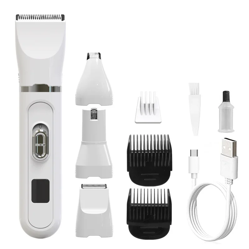 Security Hair Trimmer Cutter Head Washing Fader Trimmer Low Noise No Hair Washable Pet Electric Clippers Bass Cat Foot Shaving