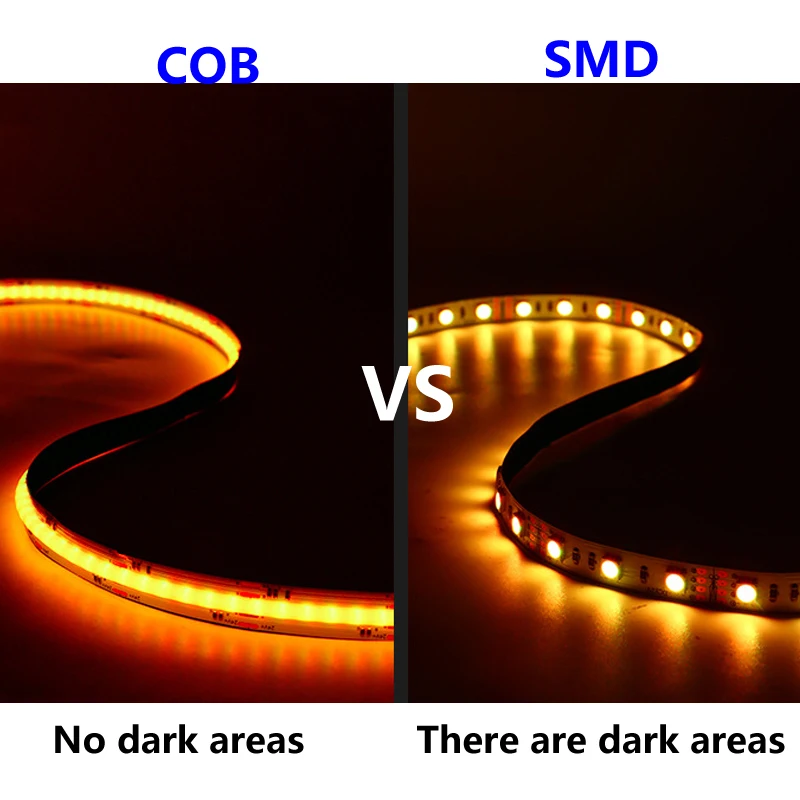 DC 12V 24V RGB RGBW RGBWC COB LED 스트립 768 840 LEDs/m 고밀도 유연한 FOB COB RA90 선형 Dimmable Led Taple IP33