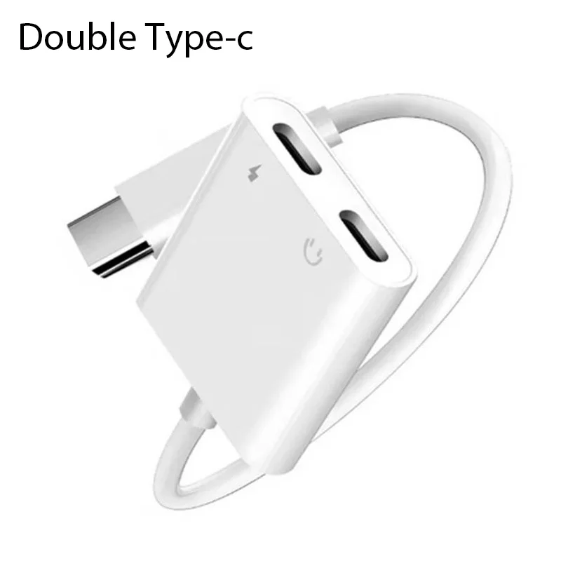 USB-C Headphones Adaptador For iPhone 15 Pro Max Xiaomi Samsung Aux Audio Splitter Type C To 3.5mm Adapter Earphones Jack Cable