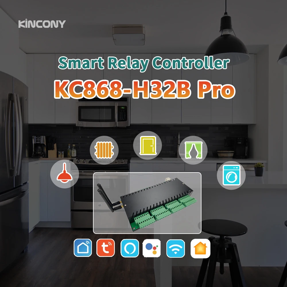 H32B Pro WiFi/RJ45/RS485 ESP32 Tuya Smart Controller Relay