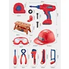 46/47/48PC Electric Repair Toolbox Drill Screws Set With Storage Box Children Play House Education Assembly Engineering Toys 6