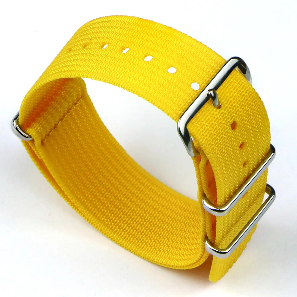 New Ribbed Nato Strap 18mm 20mm 22mm Nylon Watch Straps Braid Ballistic Fabric Watchband Accessories for Military Watch Band