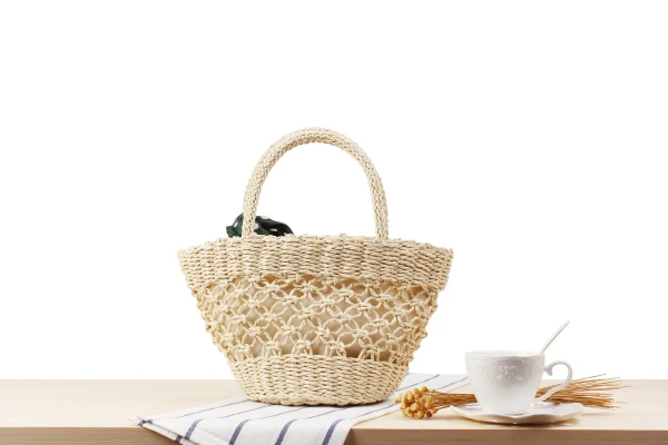 wristlet clutch Woman Handbags Straw Summer Bags For Women Woven Tote Knitting Large Capacity Beach Travel Bucket Shopper Shoulder Women's Bag women's bags big