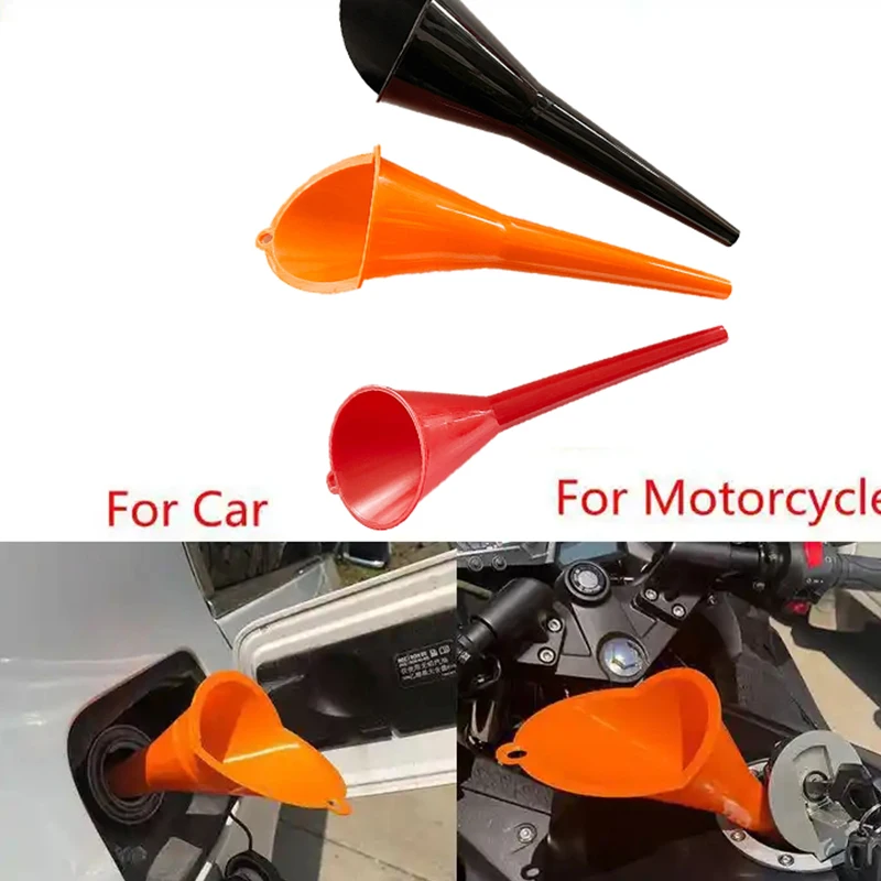 

Car Motorcycle Plastic Long Mouth Funnel Oil Car Funnel One Hand Portable Motorcycle Gas Funnel