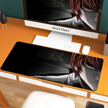 Death note grande esteira gaming mouse pad floral mousepad gamer 900x400 borracha teclado esteiras mesa tapete mousepad