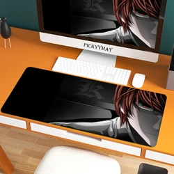 Death Note – grand tapis de souris 900x400 en caoutchouc, motif Floral, idéal pour clavier, bureau ou Table 