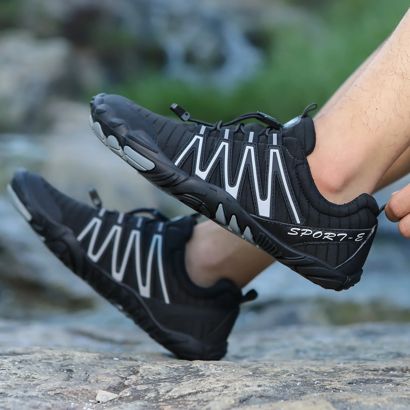 

Мужские кроссовки для плавания, Нескользящие, быстросохнущие, для фитнеса, йоги, походов, плавания, путешествий, прогулок на открытом воздухе