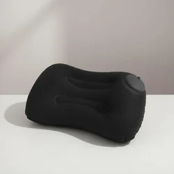 Comfortable Inflatable Travel Neck Pillow for Ultimate Support (Black)