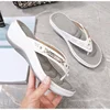 2024 Women's Slippers Summer New Fashion Metal Button Slides Shoes Wedge Beach Sandals Women Outside Platform Leisure Flip Flops 3