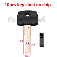 พวงกุญแจ 10 ชิ้น/ล็อตรถ Tansponder Key YM15 Key Blade สําหรับ Benz รถบรรทุก Transponder Chip Van Bus เปลี่ยน Accesorios