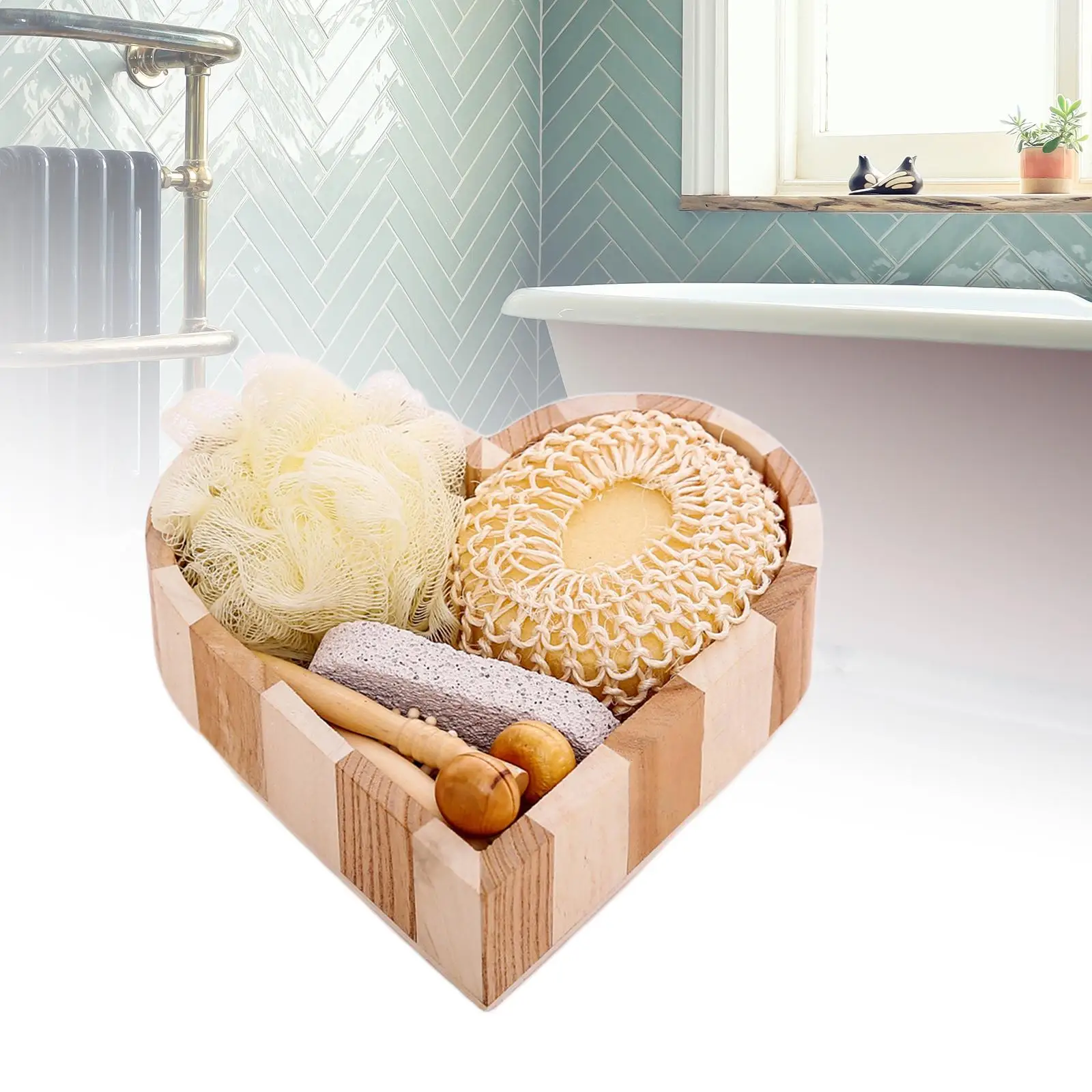 5x Bath Accessories Set Loofah Sponge Mesh for Body and Foot SPA Man