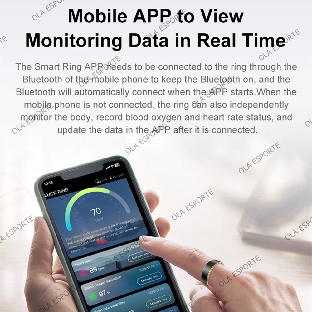 New Smart Ring Heart Rate  Blood Oxygen Sleep Monitor Camera control Step Counting Activity Tracking GPS Track Waterproof Rings