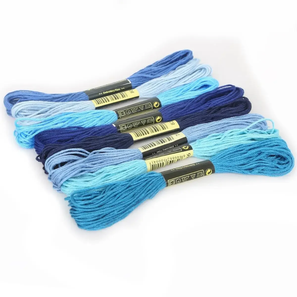 Embroidery Thread Cross Stitch Kit 8Pcs/lot 7.5m Silk Line Cotton Cross Stitch Thread Sewing Skeins Embroidery Thread Floss Kit Knitting Spiraea Sewing Accessories