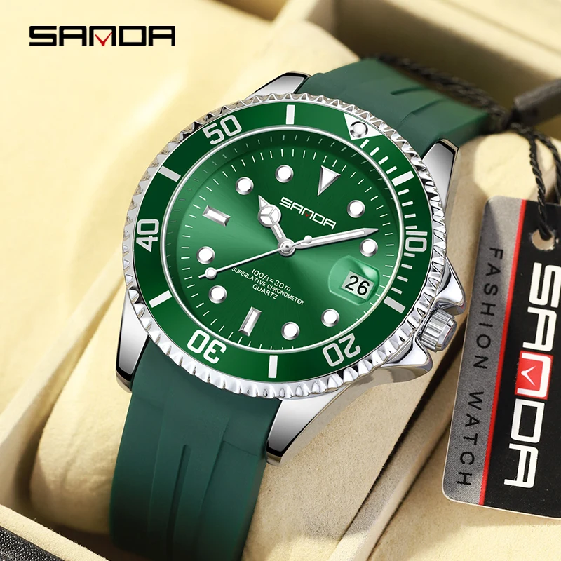 

SANDA Top Brand Business Fashion Mens Watches 30M Leisure Waterproof Quartz Wristwatch For Male Clock Calendar Relogio Masculino