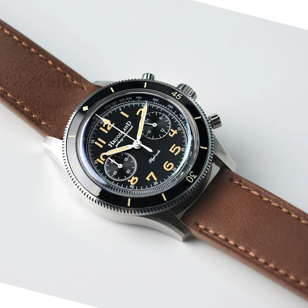 Hruodland F019 Watch For Men Retro VK64 AC Chronograph Quartz