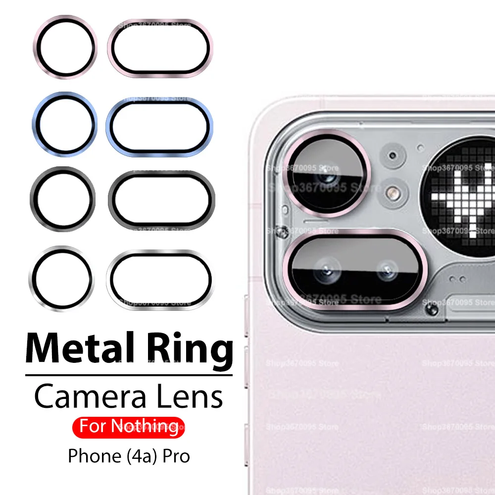 3D Curved Camera Protective Glass with Metal Ring Lens Cover