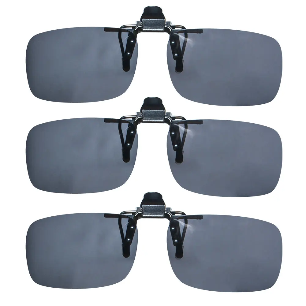 Enhanced Anti-Glare Clip-On Sunglasses with Orange and Yellow Blue Light Lenses