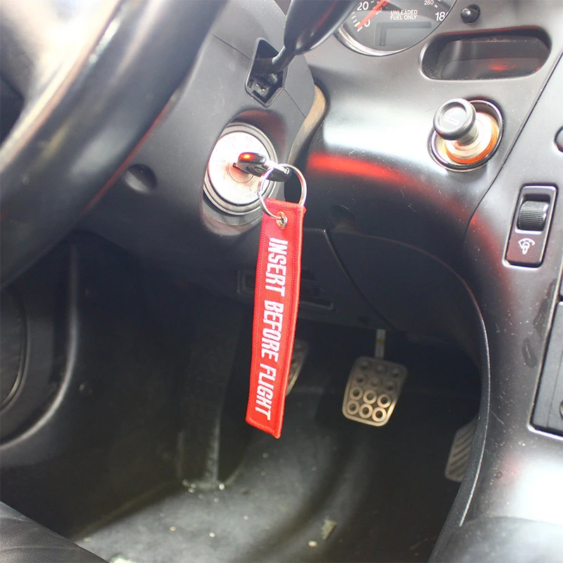 50Pcs Rotary Insert Before Flight Key Chain