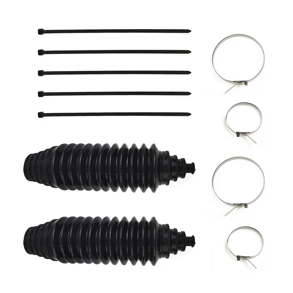Silicone Rack Pinion Steering Gaiter Pinion Boots Cable Ties Clamp Kit Silicone Gear Leggings Kits 2 Pcs Set silicone dust cover,steering rack boot