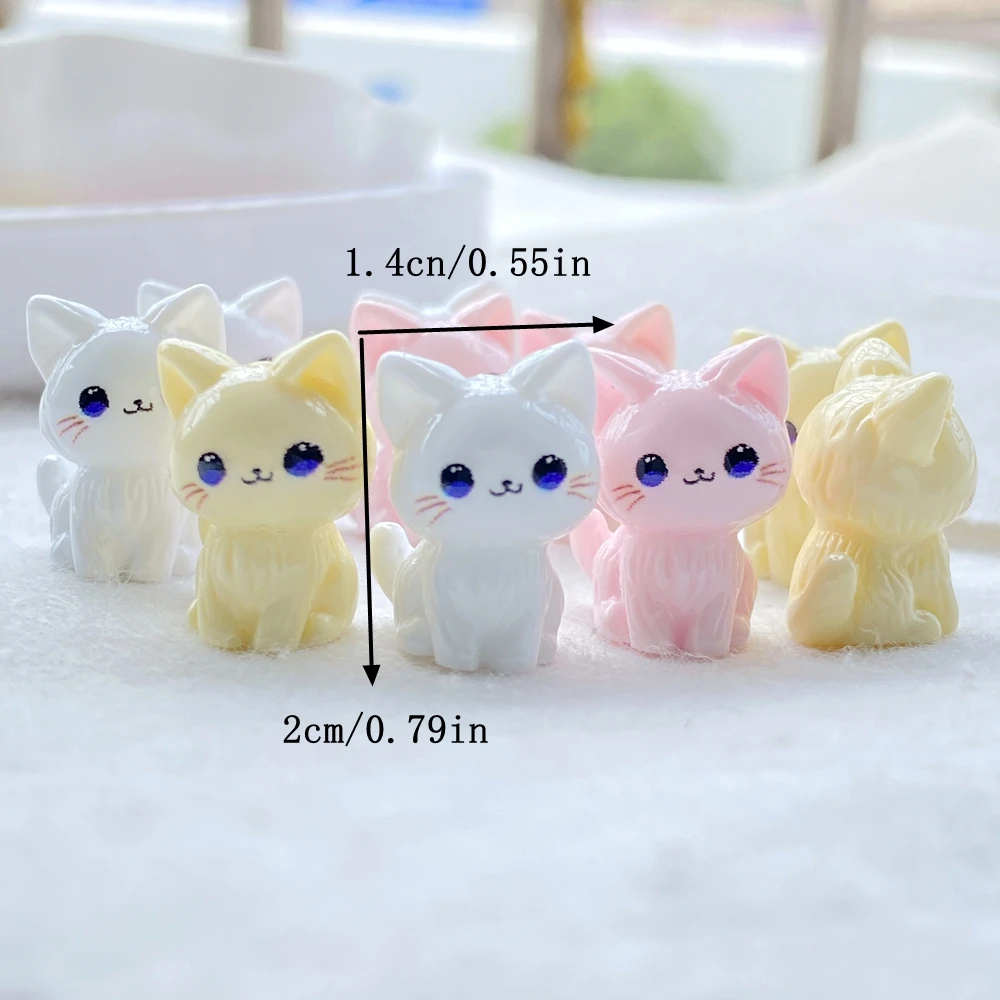 Figurines chat 3d en résine pour loisirs créatifs et décoration_voghion.com
