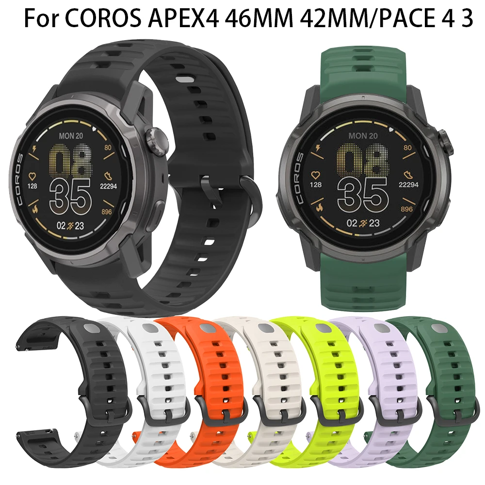 Deluxe Silicone Wristband Bracelet - Universal 22mm/24mm Strap