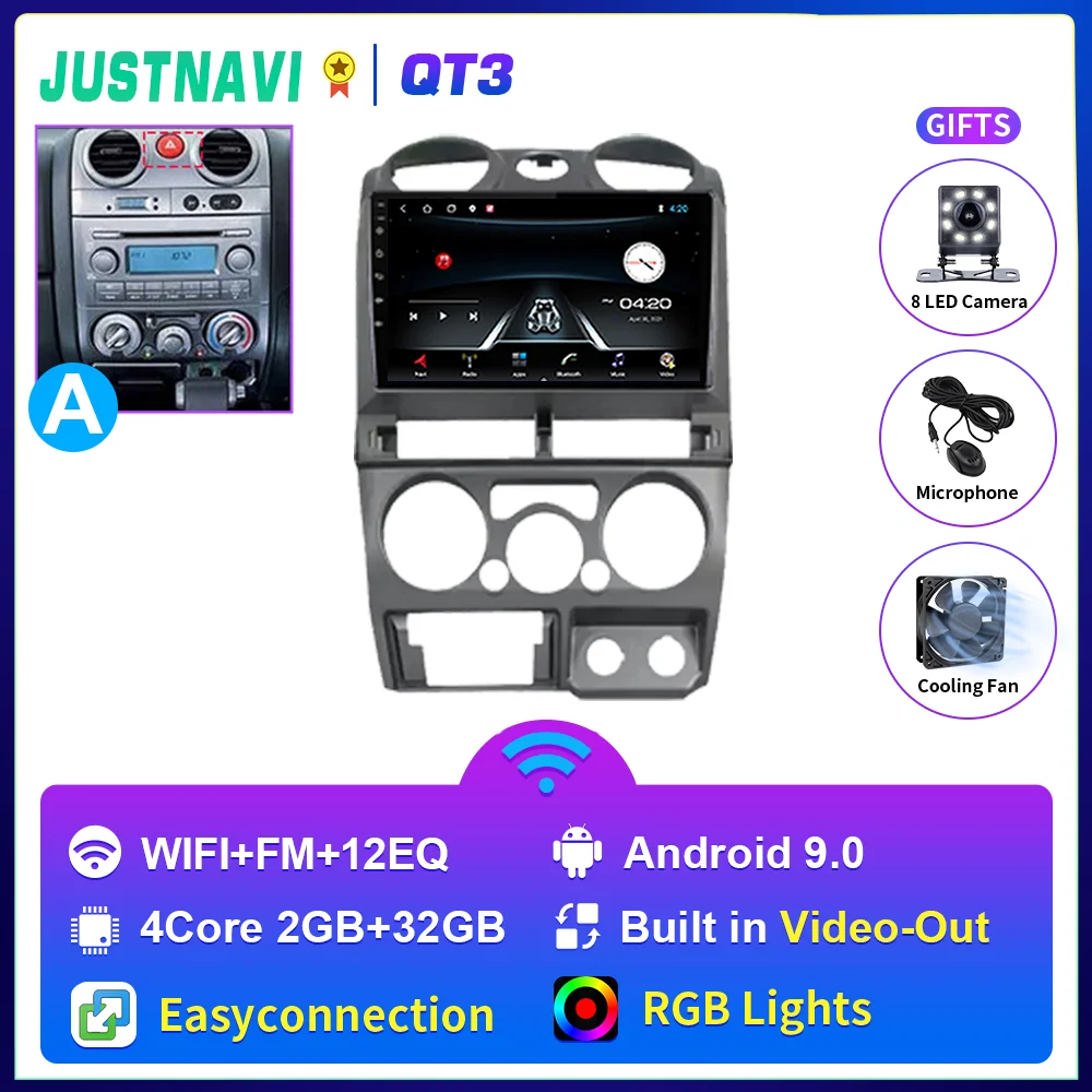 Autoradio For Isuzu D-max Dmax 2007-2011 Android Auto 2 Din Bt Car Radio  Stereo Multimedia Video Player Navigation Gps