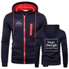 Fashion Personalized Hoodies Men Casual Custom Logo Zipper Jacket Fleece Warm Sweatshirts High Quality Hip Hop Coat Sudaderas 3