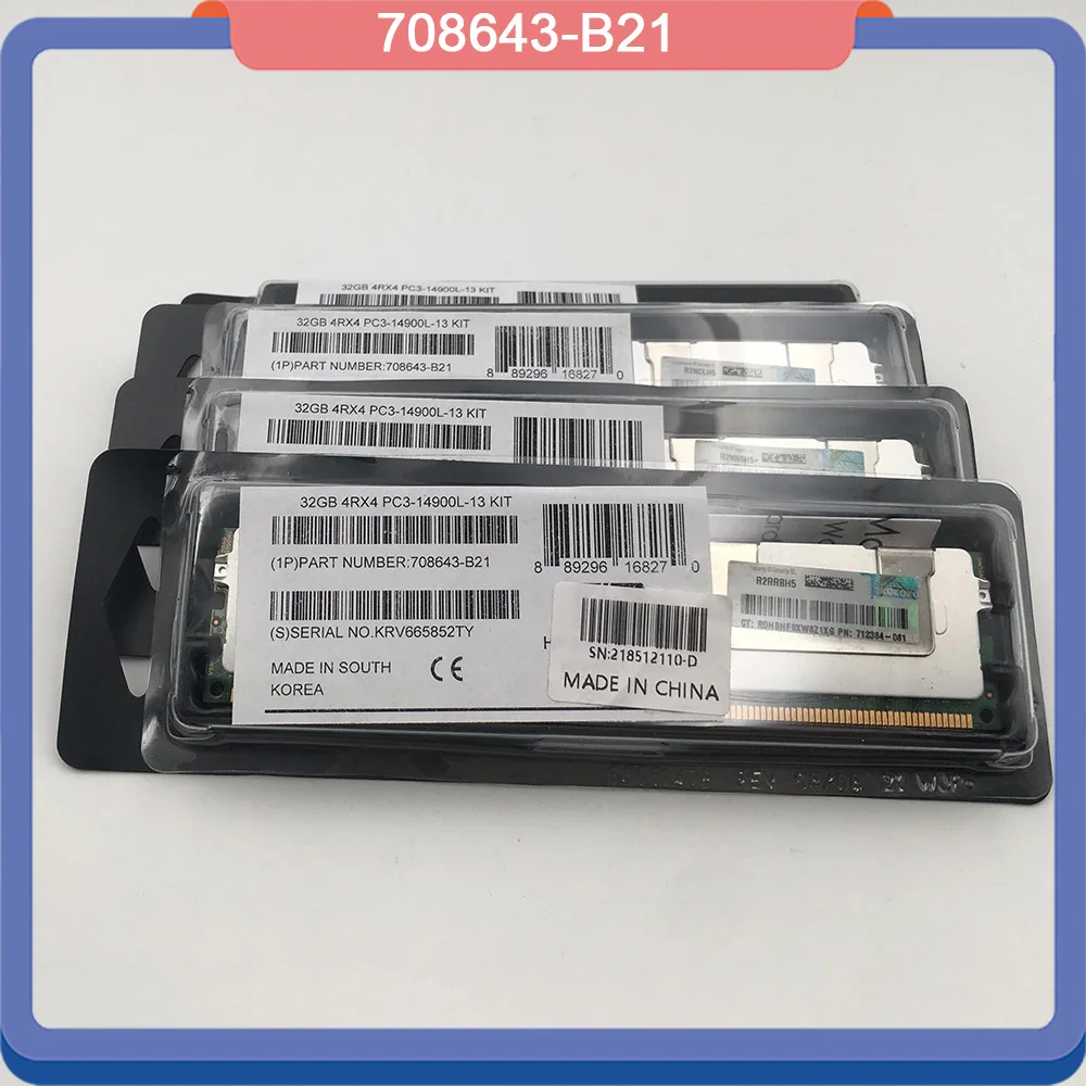 

Для HP 708643-B21 712384-081 715275-001 32 ГБ DDR3 1866 PC3-14900L ECC REG LRDIMM Серверная память высокого качества Быстрая доставка