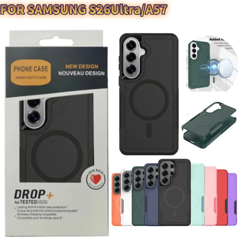 Hybrid PC+TPU Magnetic Armor Shockproof Phone Case