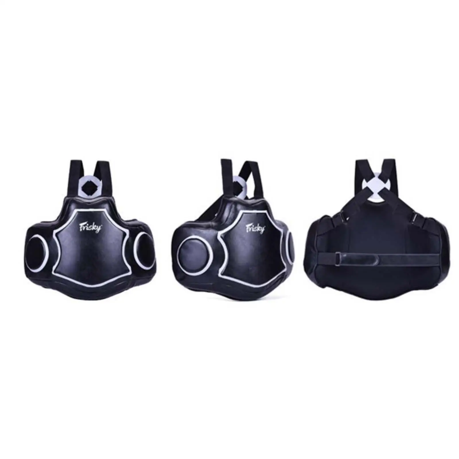 Boxing Body Protector Black for Men Women Rib Protection Chest Protector for Martial Arts Kickboxing Sparring Taekwondo Training