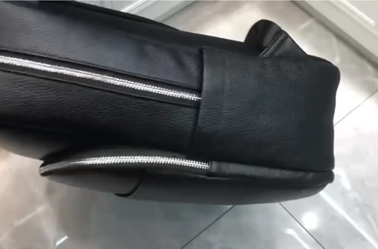 2024 New Men's Backpack Top Layer Natural Cowskin Genuine Leather Business Casual Fashion Laptop Shoolbag Bag